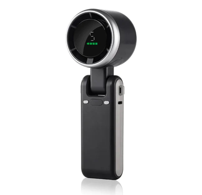 3-in-1 Head-Fold Handheld/Neck/Desk Portable Turbo Fan