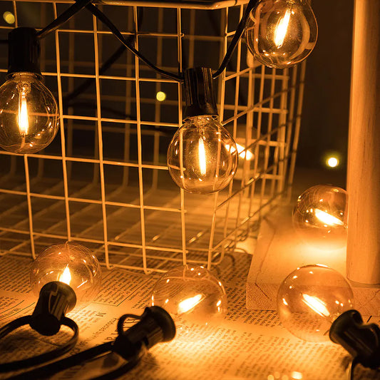 G40 Gold Plated Outdoor Camping String Lights
