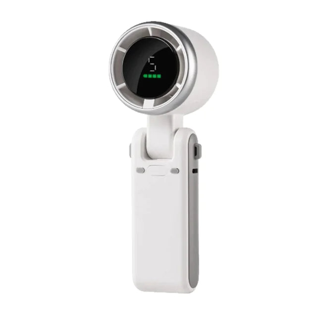 3-in-1 Head-Fold Handheld/Neck/Desk Portable Turbo Fan