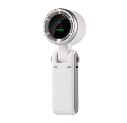 3-in-1 Head-Fold Handheld/Neck/Desk Portable Turbo Fan
