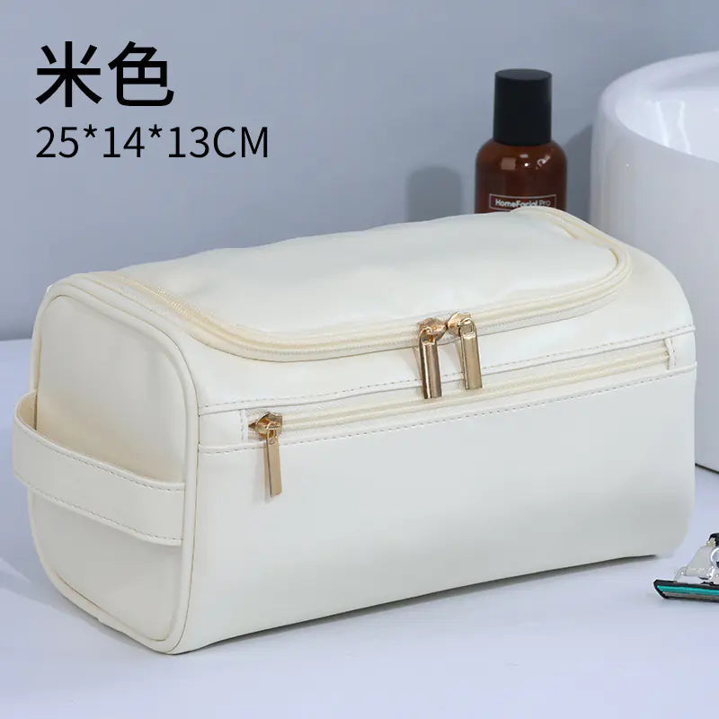 Vintage Waterproof Makeup Bag for Travel and Toiletries