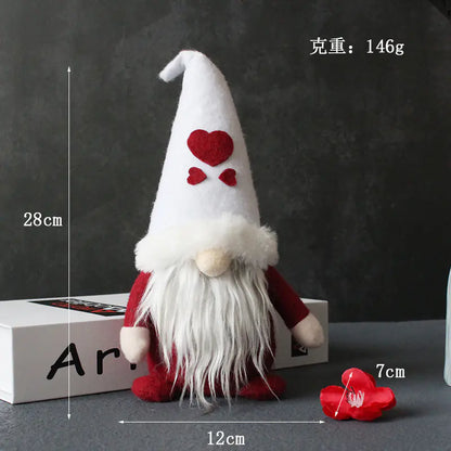 Creative Hooded Faceless Doll Christmas Gnome Plush Decor