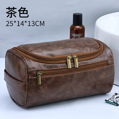 Vintage Waterproof Makeup Bag for Travel and Toiletries