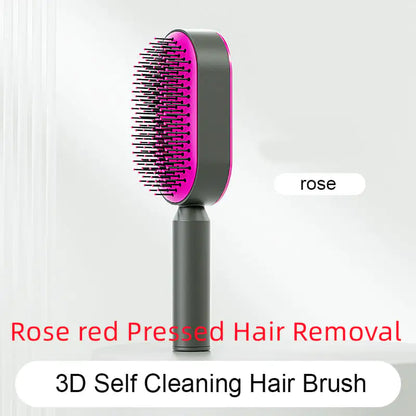 Self-Cleaning Hair Brush with Airbag Massage Scalp Comb