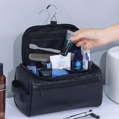 Vintage Waterproof Makeup Bag for Travel and Toiletries