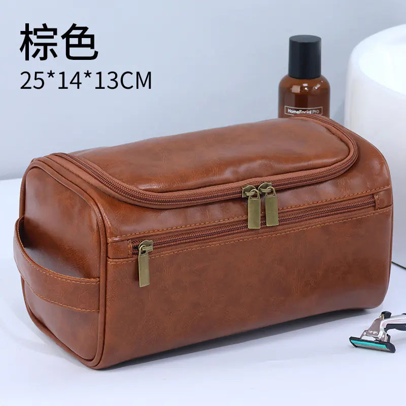 Vintage Waterproof Makeup Bag for Travel and Toiletries