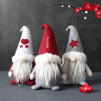 Creative Hooded Faceless Doll Christmas Gnome Plush Decor