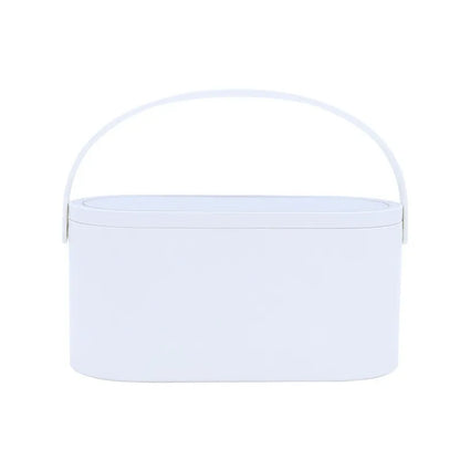 Portable LED Makeup Mirror with Storage