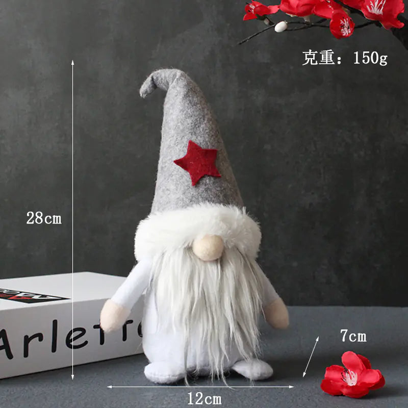 Creative Hooded Faceless Doll Christmas Gnome Plush Decor