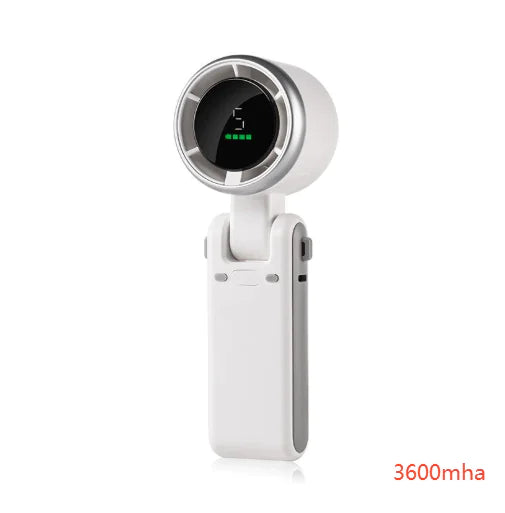 3-in-1 Head-Fold Handheld/Neck/Desk Portable Turbo Fan